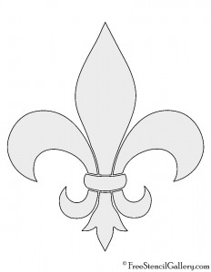 Fleur de Lis Stencil | Free Stencil Gallery