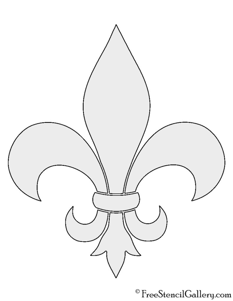 Fleur De Lis Stencil Free Stencil Gallery