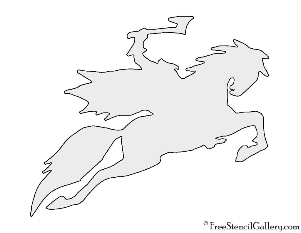Headless Horseman Stencil | Free Stencil Gallery