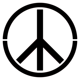 Peace Sign Stencil