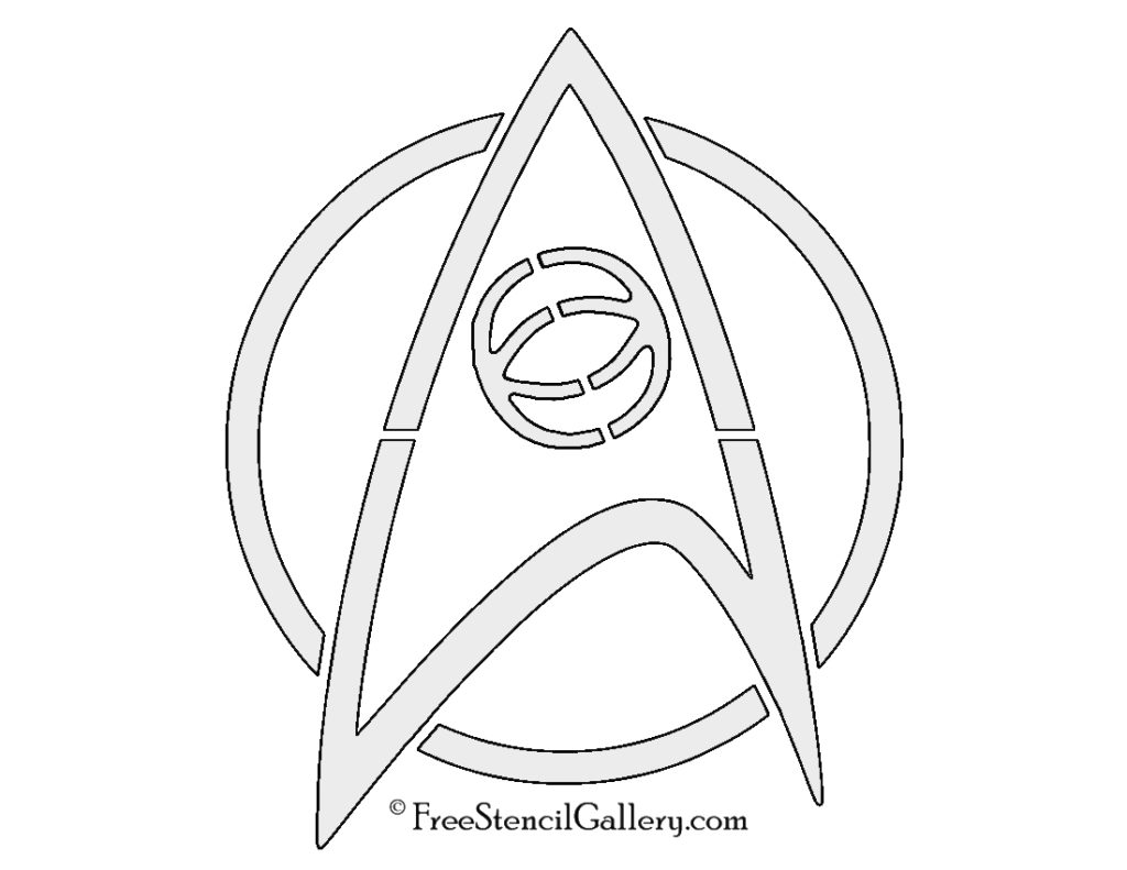 Star Trek - Science Insignia Stencil | Free Stencil Gallery