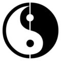 Yin Yang Symbol Stencil
