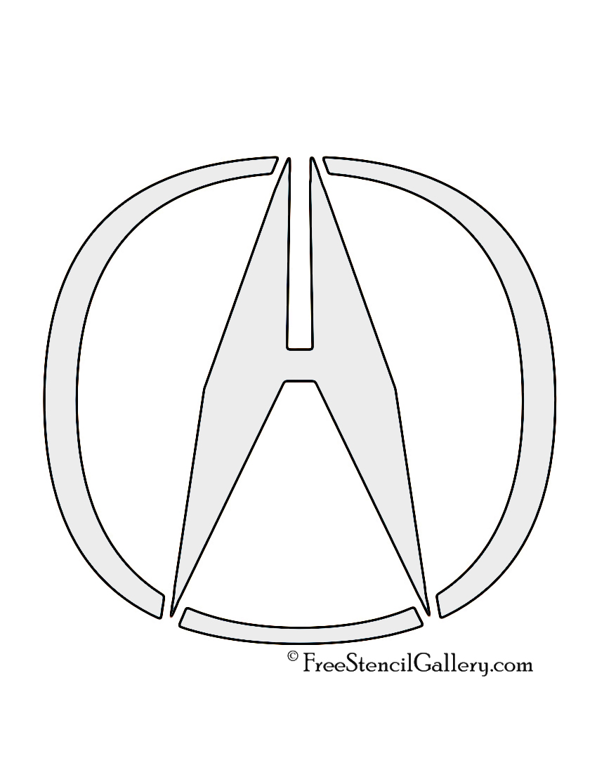 Acura Logo Stencil