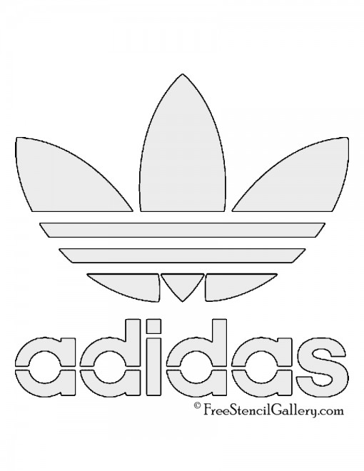 Adidas Trefoil Logo | Free Stencil Gallery