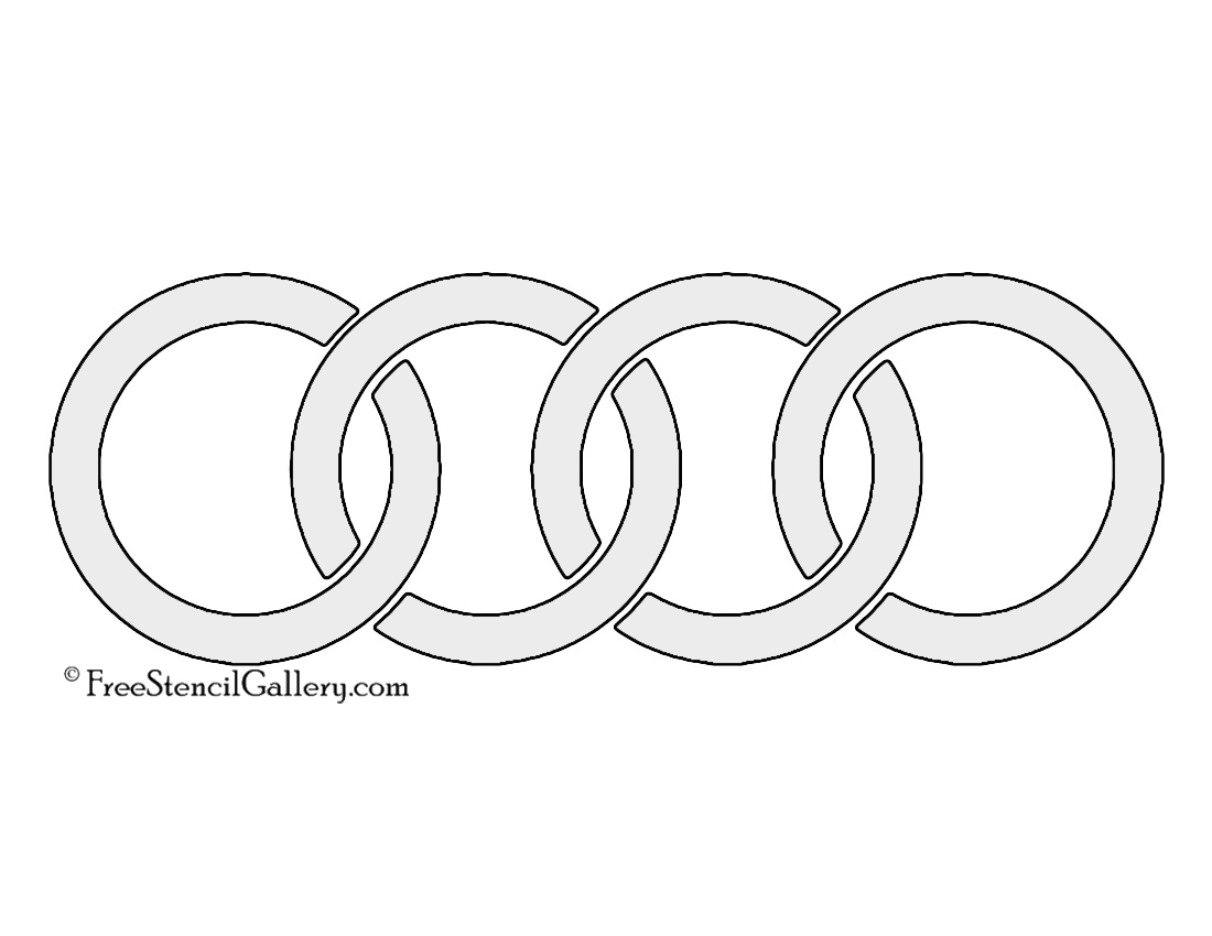 Audi Logo Stencil | Free Stencil Gallery