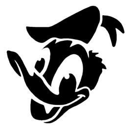 Donald Duck Stencil