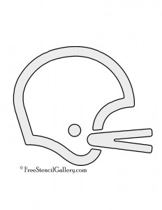 Football Helmet Stencil | Free Stencil Gallery