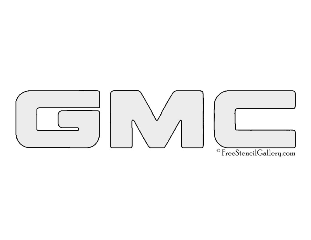 GMC Logo Stencil | Free Stencil Gallery