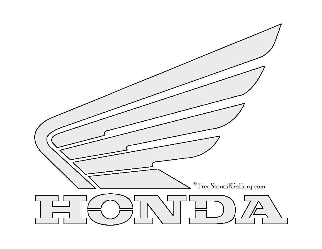 Honda Motorcycles Logo Stencil