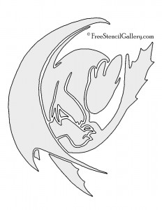 How to Train Your Dragon – Toothless Stencil | Free Stencil Gallery