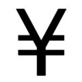 Japanese Yen Symbol Stencil