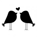 Love Birds Stencil