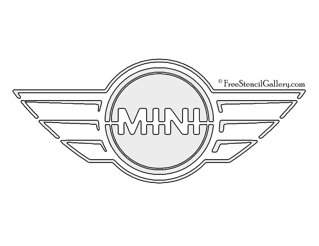 Mini Logo Stencil | Free Stencil Gallery