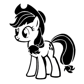 My Little Pony - Applejack Stencil