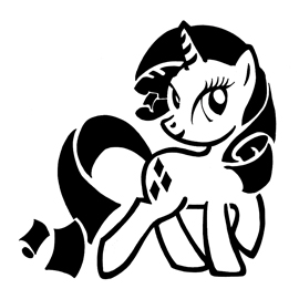My Little Pony – Rarity Stencil