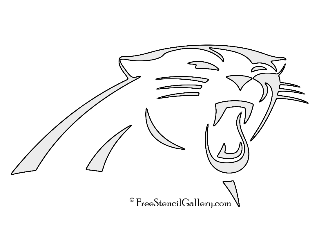 NFL Carolina Panthers Stencil