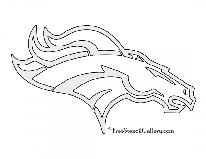 NFL Denver Broncos Stencil | Free Stencil Gallery