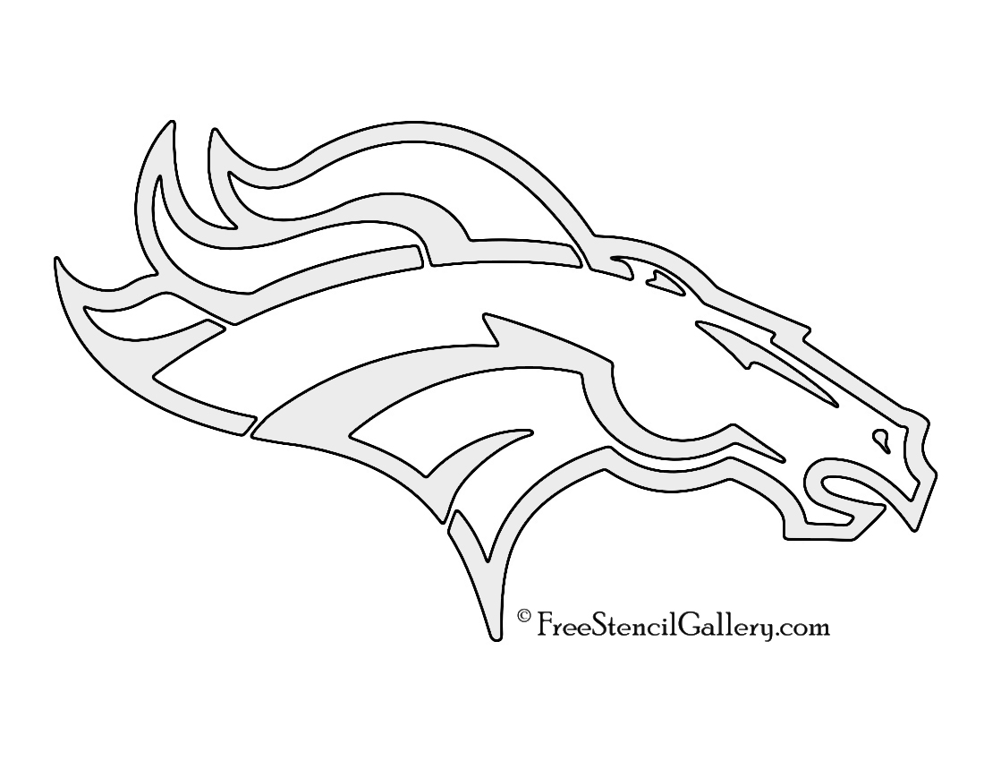 NFL Denver Broncos Stencil Free Stencil Gallery