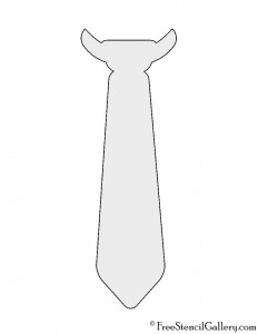 Neck Tie Stencil | Free Stencil Gallery