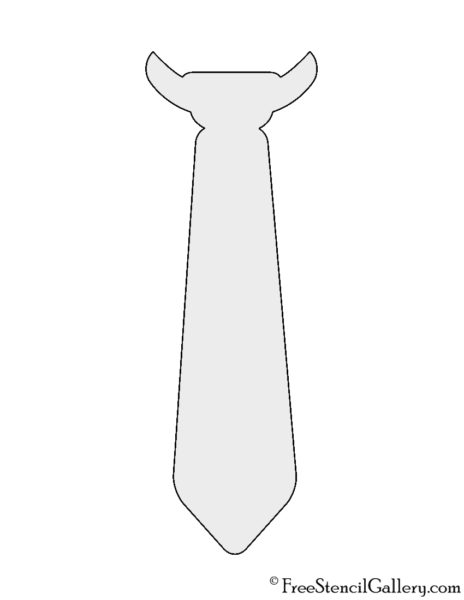 Neck Tie Stencil | Free Stencil Gallery