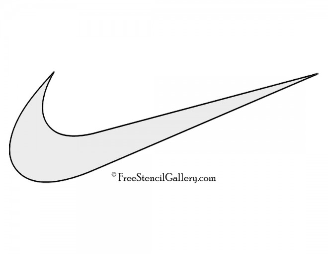 Nike Swoosh Logo Stencil | Free Stencil Gallery