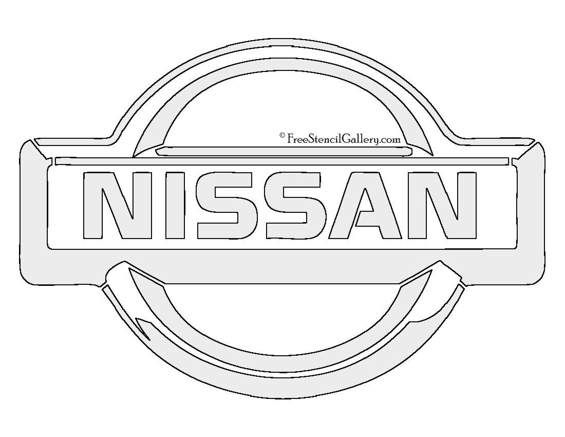 Nissan Logo Stencil