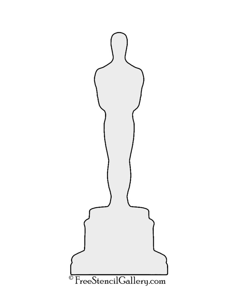 Free Printable Oscar Statue Template