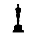Oscar Statue Silhouette Stencil