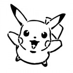 Pokemon - Pikachu Stencil 01