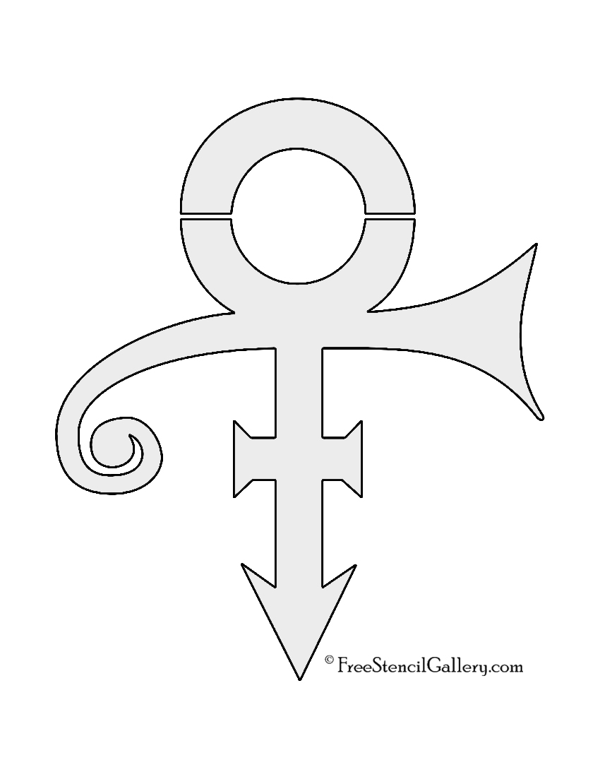 Prince Symbol Stencil