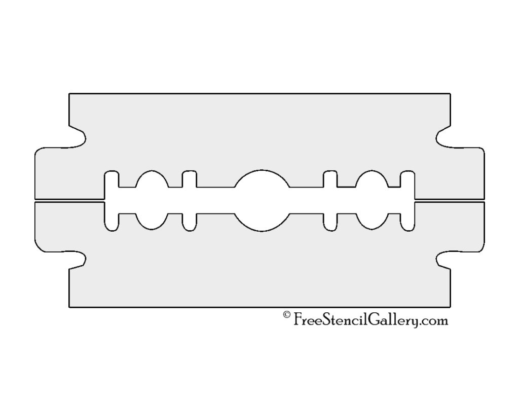 Razor Blade Stencil Free Stencil Gallery