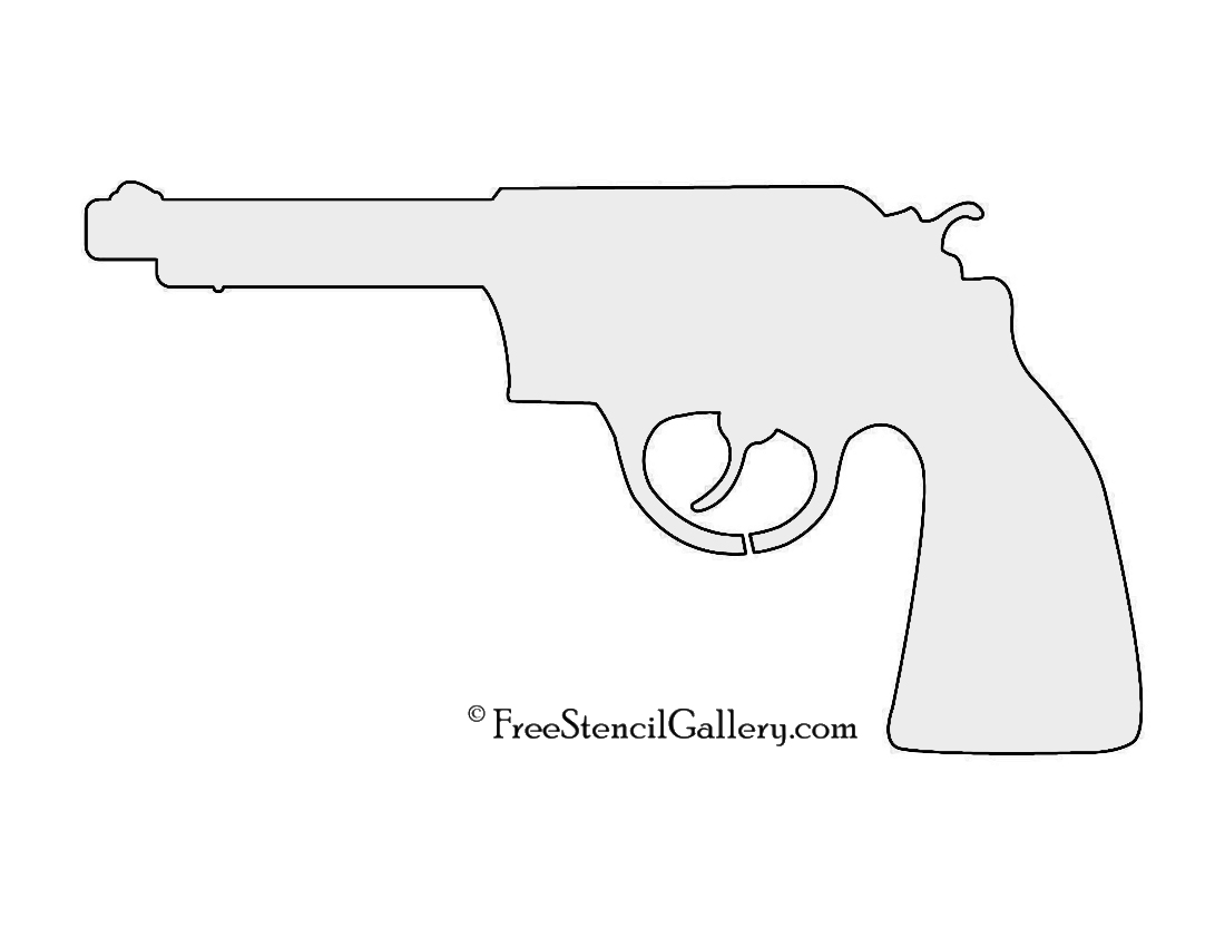 Revolver 01 Stencil