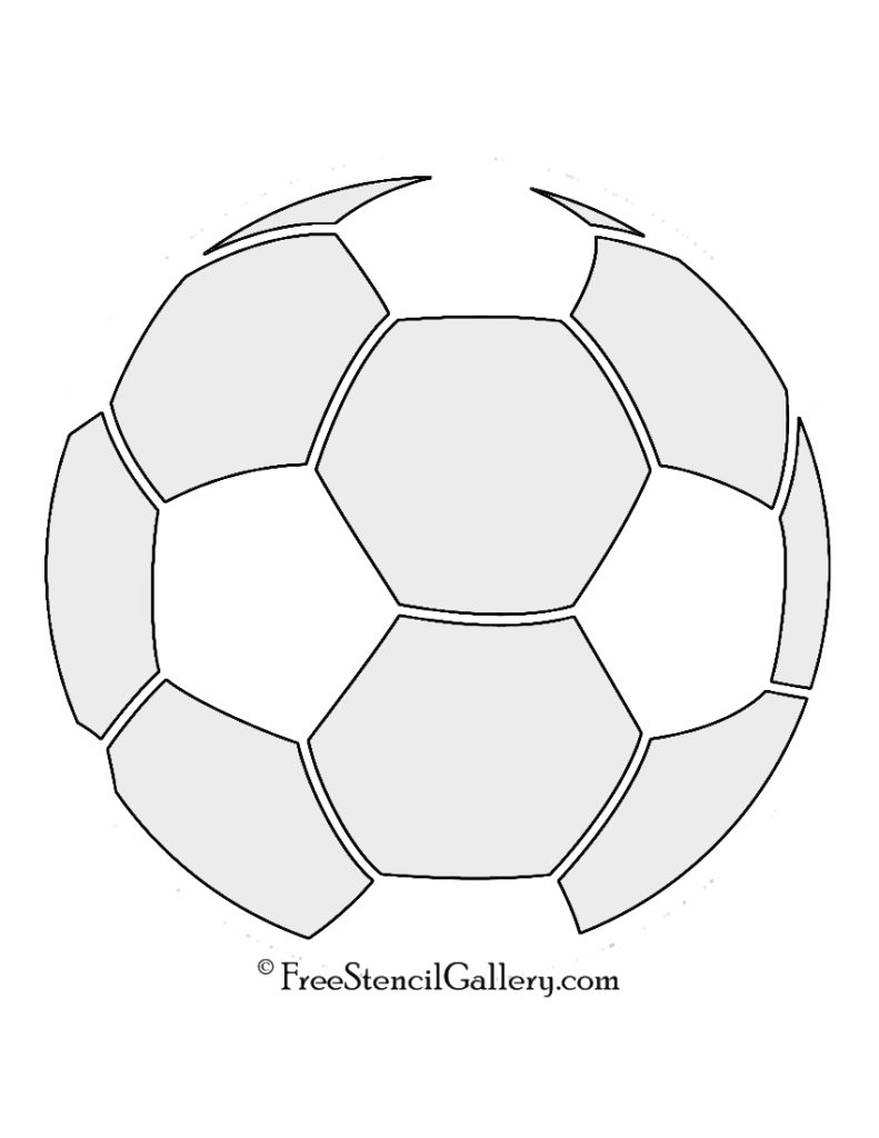 Soccer Ball Stencil Free Stencil Gallery