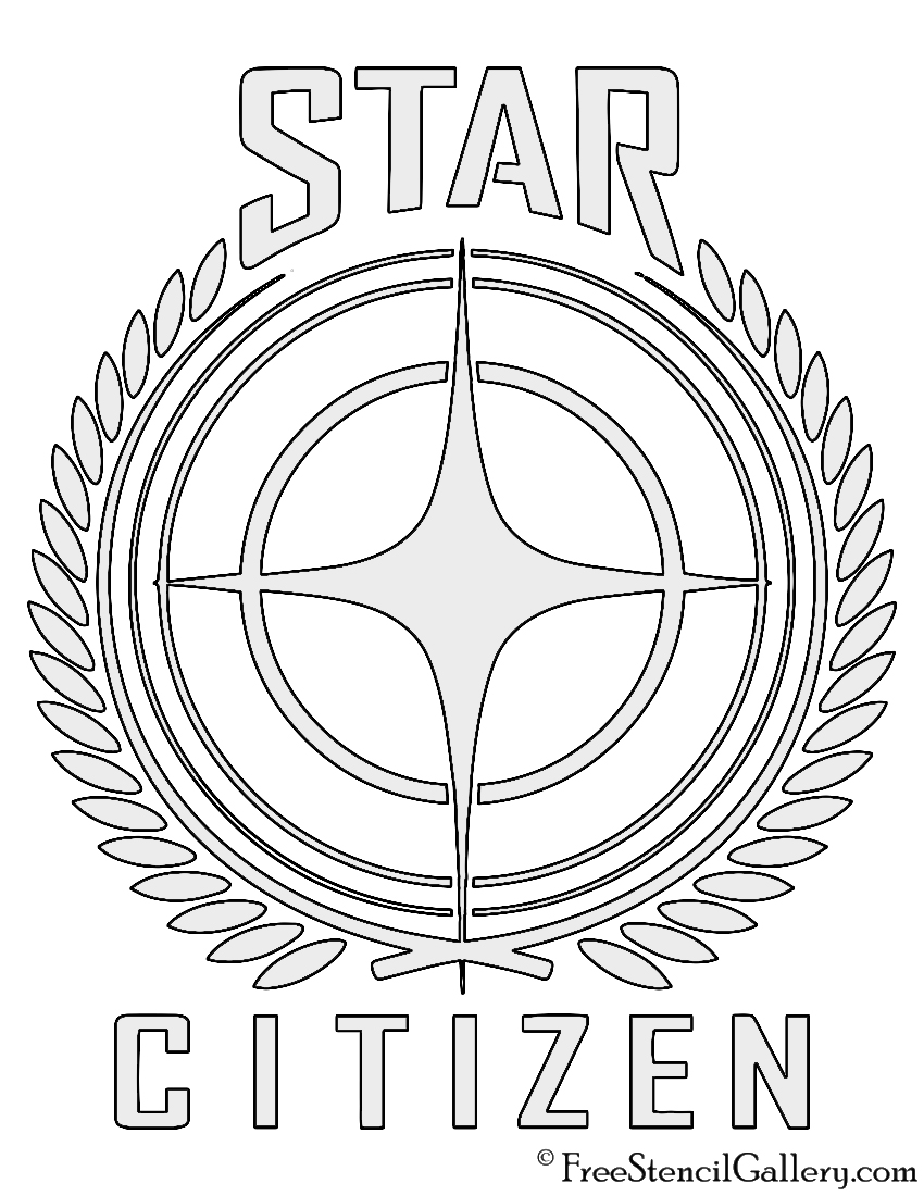 Star Citizen Logo Stencil