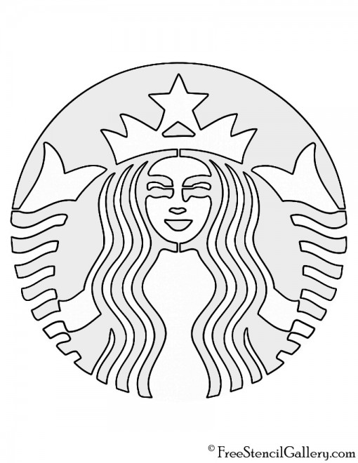 Starbucks Logo Stencil | Free Stencil Gallery