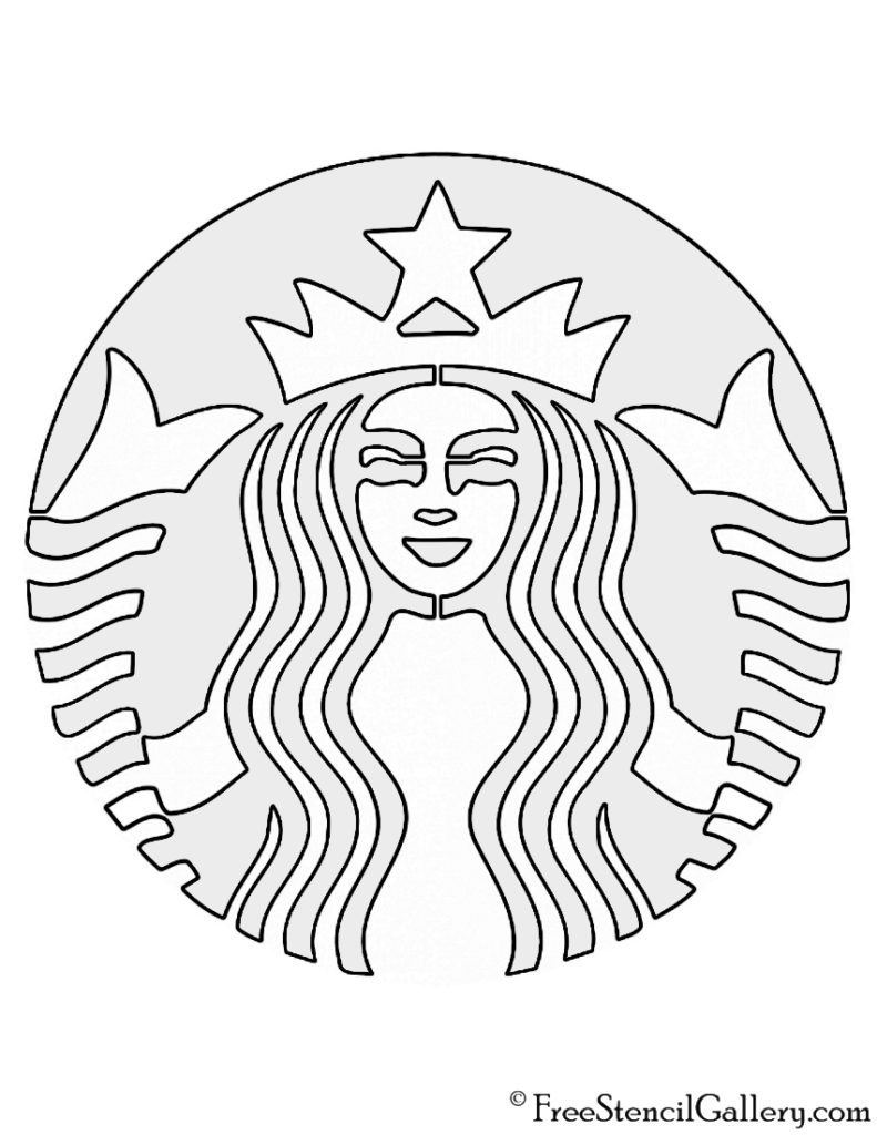 Starbucks Logo Stencil | Free Stencil Gallery
