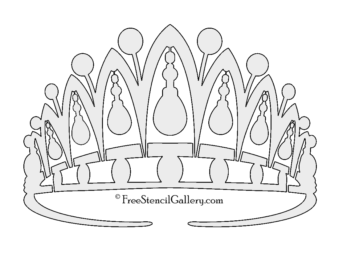 Tiara Stencil Free Stencil Gallery