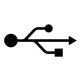 USB Symbol Stencil