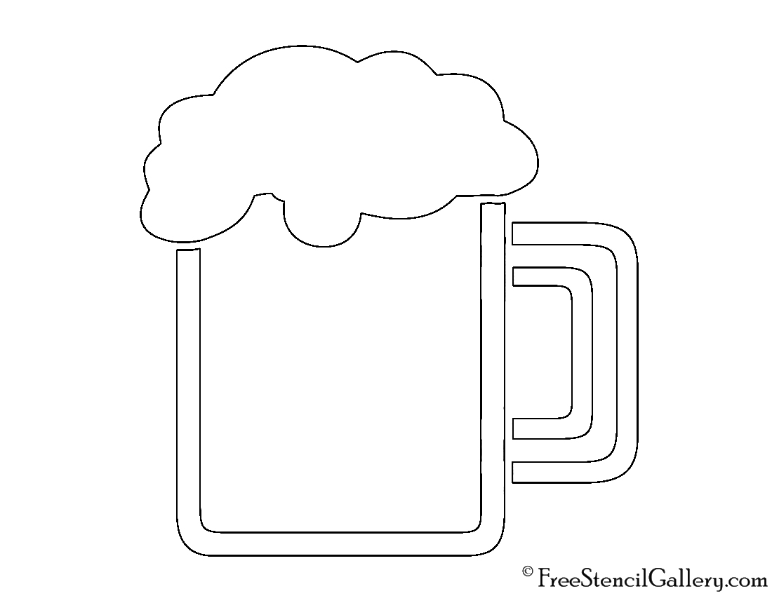 Beer Mug Stencil Free Stencil Gallery