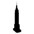 Empire State Building Silhouette Stencil