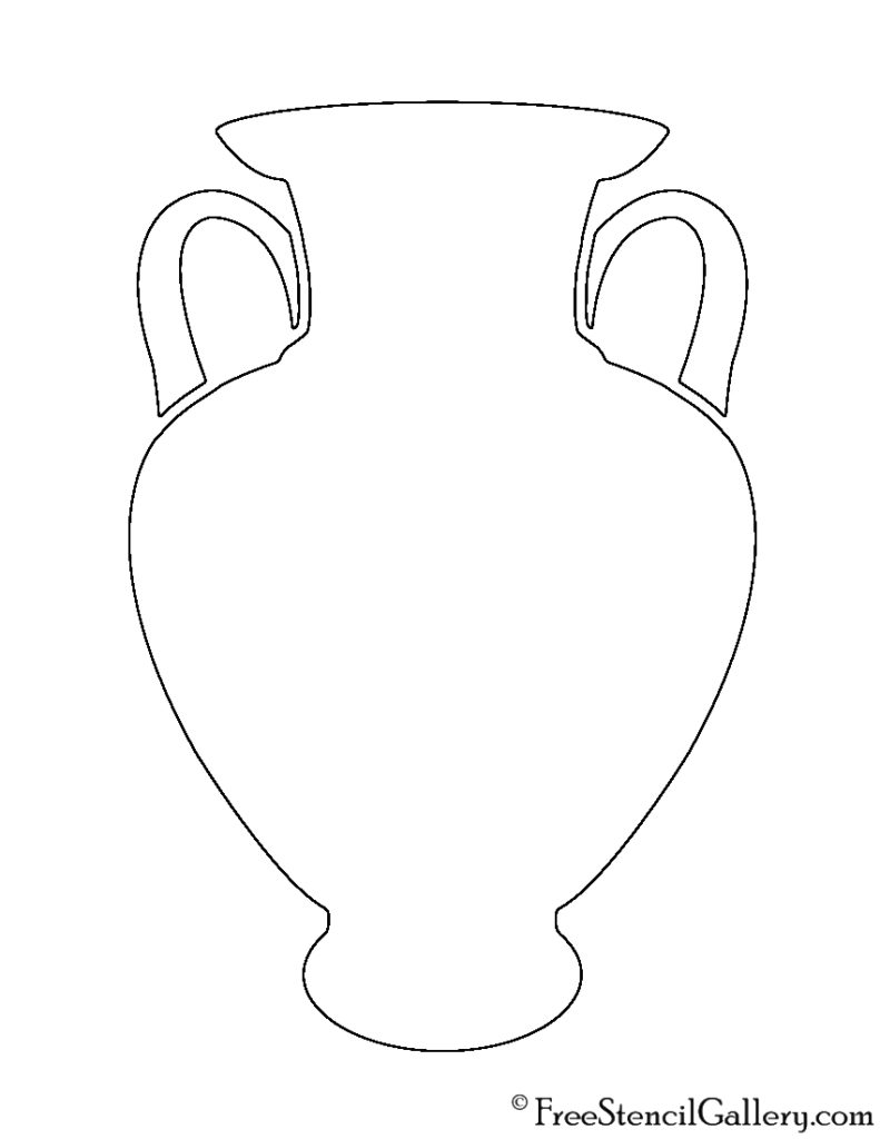 Ancient Vase Stencil | Free Stencil Gallery