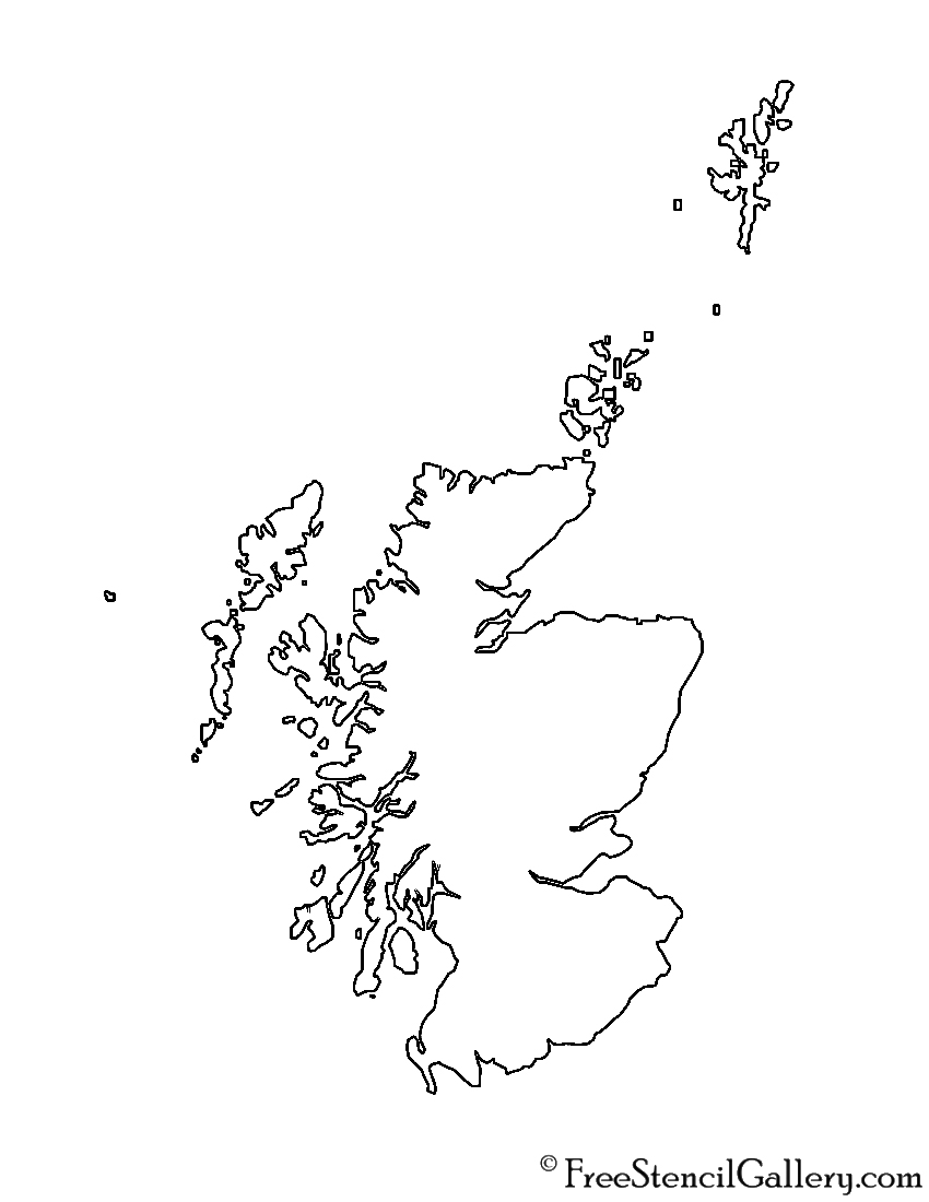 Scotland Stencil
