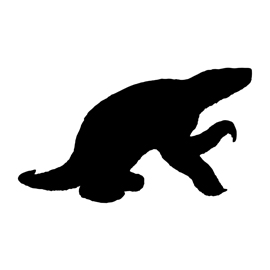 Sloth Silhouette Stencil