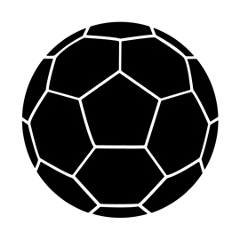 Soccer Ball 02 Stencil