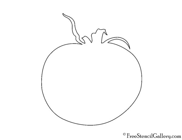 Tomato Silhouette Stencil | Free Stencil Gallery