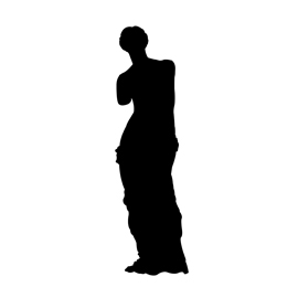 Venus de Milo Silhouette Stencil