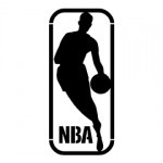 NBA logo stencil