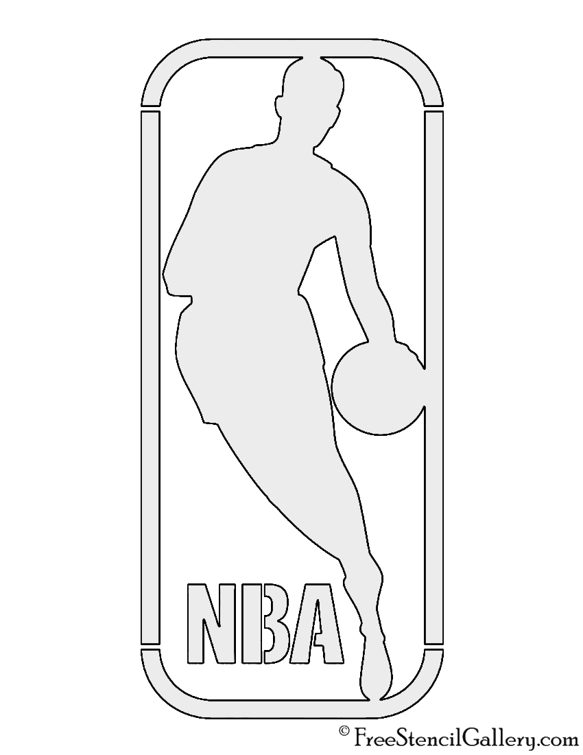 NBA Logo Stencil Free Stencil Gallery