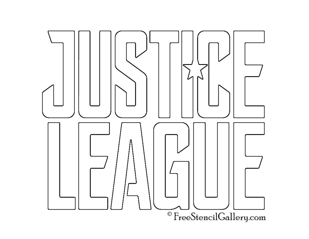 Justice League Logo Stencil Free Stencil Gallery