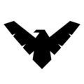 Nightwing Symbol Stencil